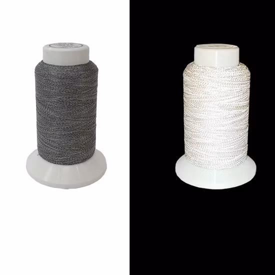 High Luster Retro Reflective Thread Reflect Fabric Yarn for Knitting Weaving Embroidery