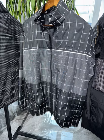 Polyester/Nylon Spandex Stretch Ripstop Reflective Fabric for Jacket/Garment/Sportswear/Workwear