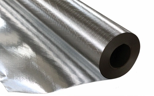 Double Sided Reflective Aluminized Polyester Film / Radiant Barrier / Aluminium Foil Woven Fabric